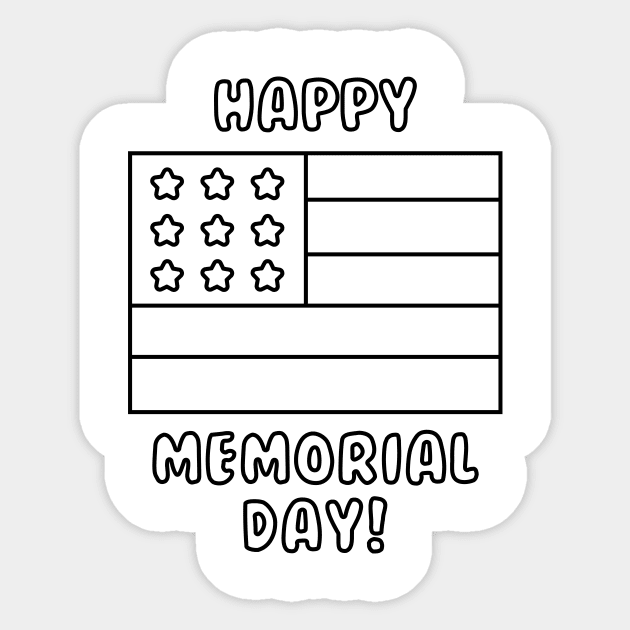 Color your own shirt memorial day to color with markers for kids