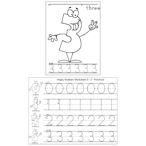 Happy numbers worksheets