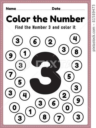 Number worksheet number worksheet math
