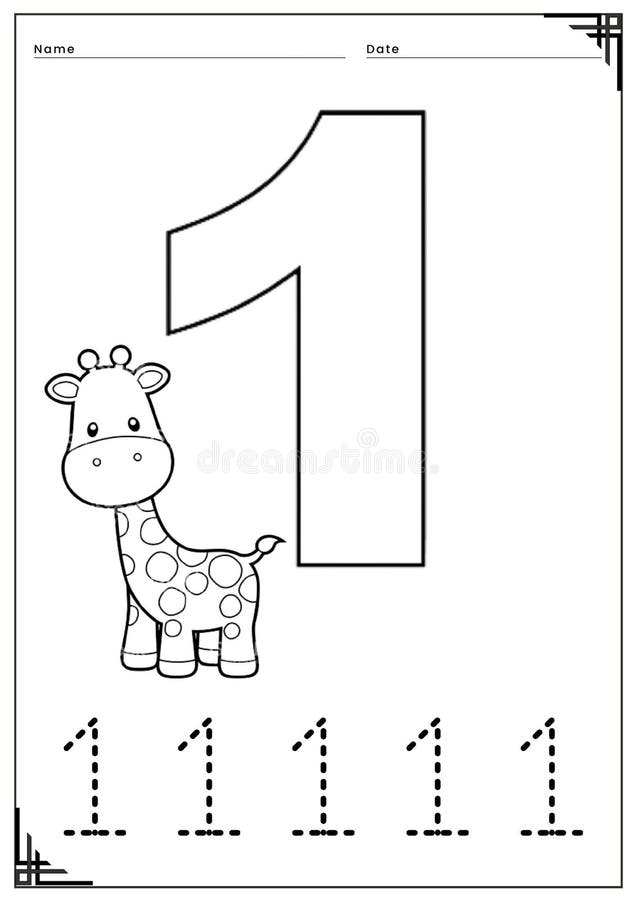 Number coloring stock vector illustration of diagram
