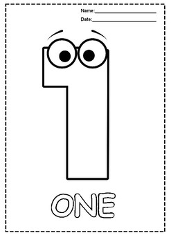 Coloring pages for learning numbers at home and in preschool number coloring