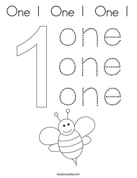 One one one coloring page