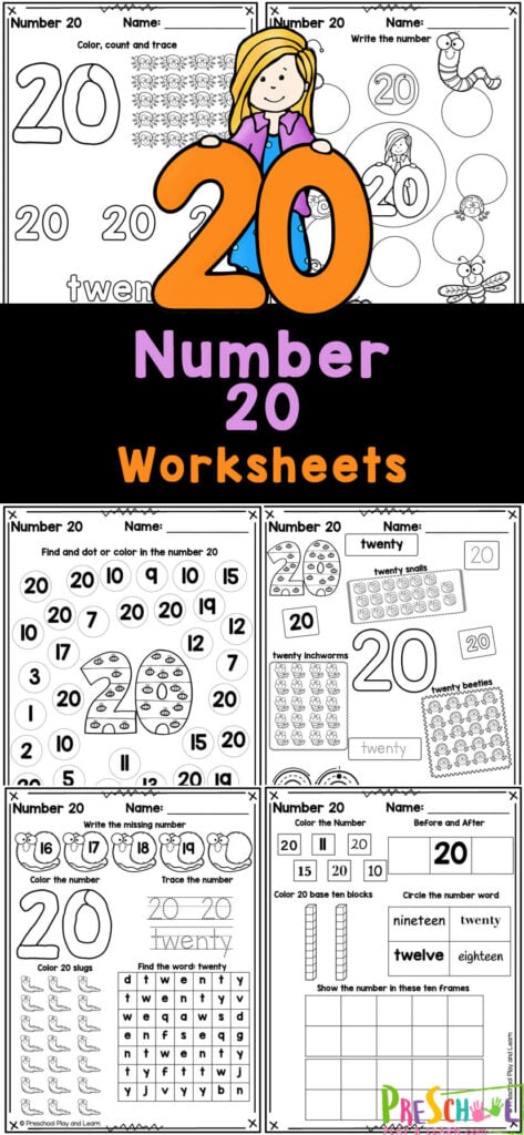 Free printable number worksheets for kids