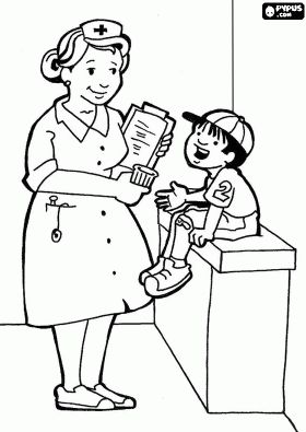 Coloring pages for kids hospital doctors nurses health coloring pages munity helpers theme preschool munity helpers theme cartoon coloring pages