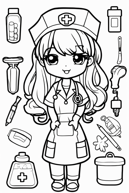 Women bathing in jacuzzi anime coloring page