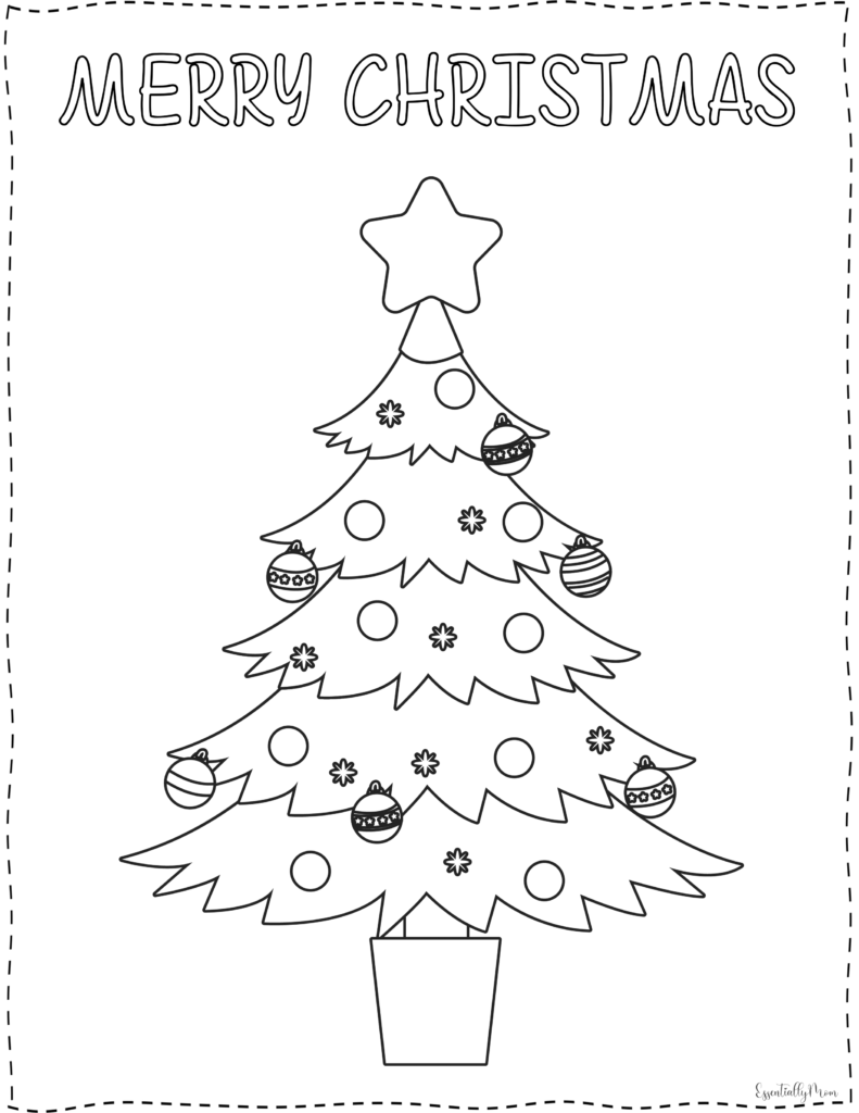 Free christmas printable coloring pages
