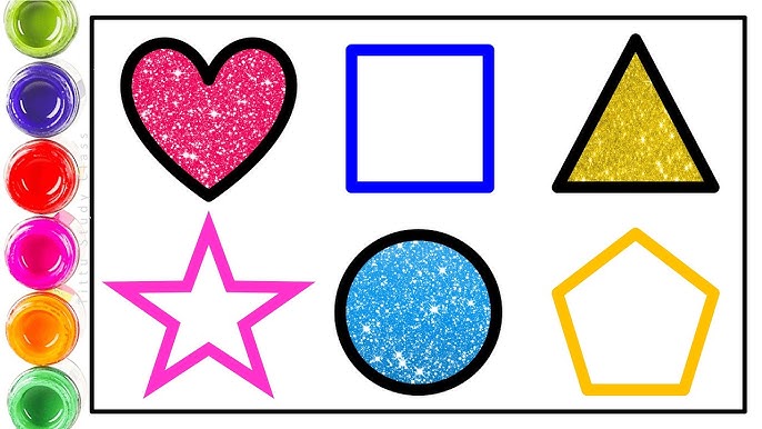Learn to draw and colors d shapes for kid shapes coloring pages preschool learning for toddlers