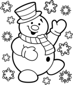 Snowman coloring pages free coloring pages