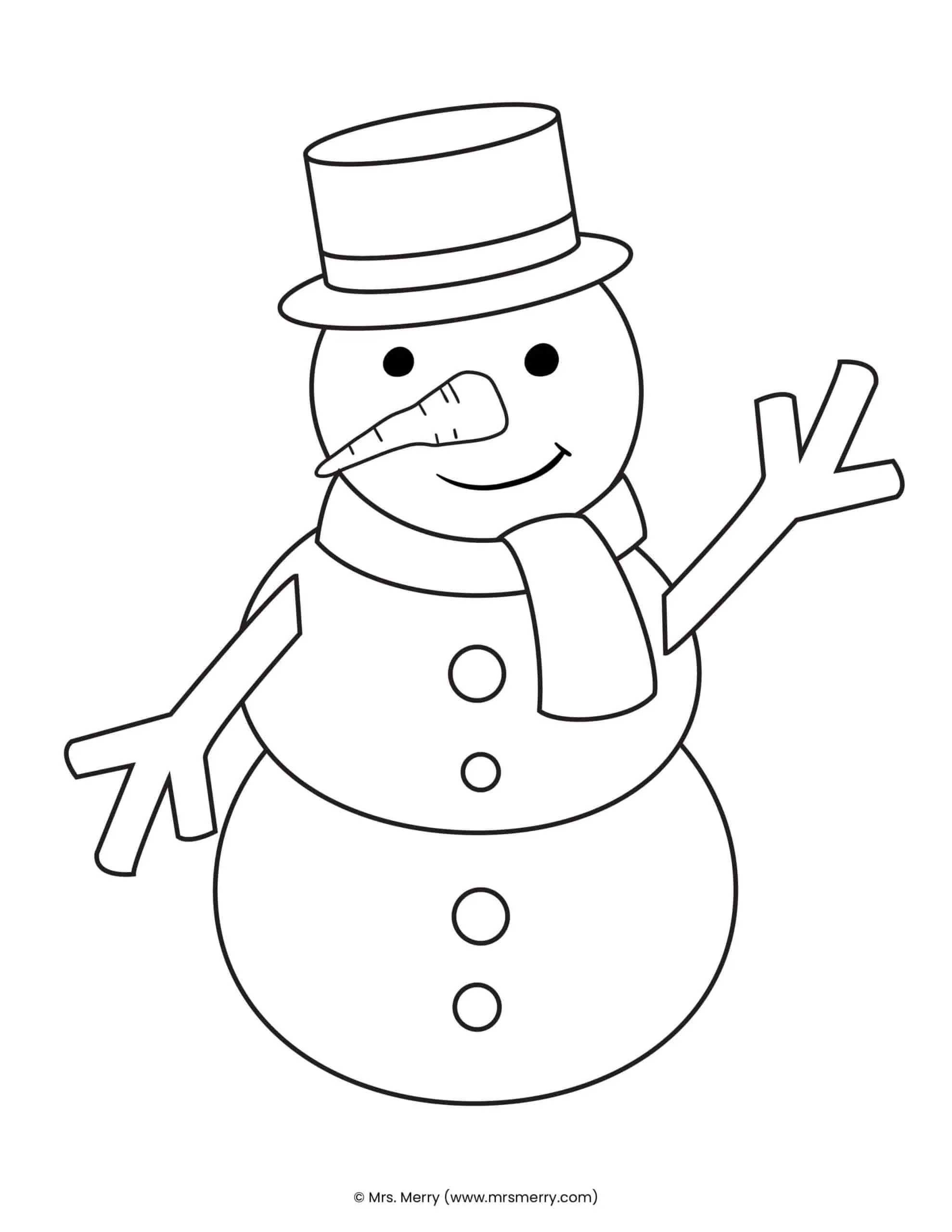 Build a snowman free printable activity mrs merry