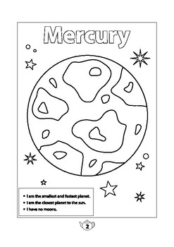 Learning about the solar system coloring activity sheets for preschoolers pdf