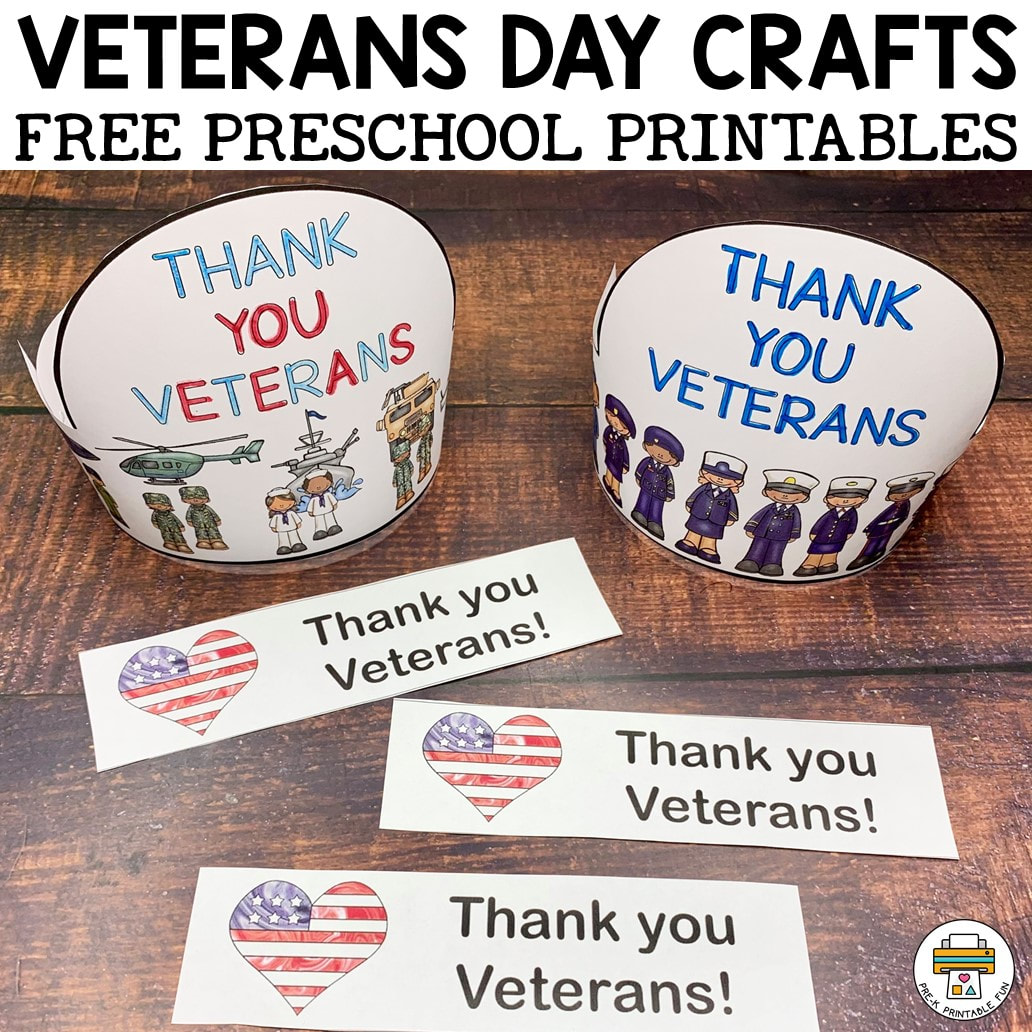 Free veterans day preschool crafts