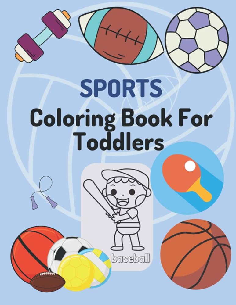 Sport coloring book for toddlers and kids by edition sben