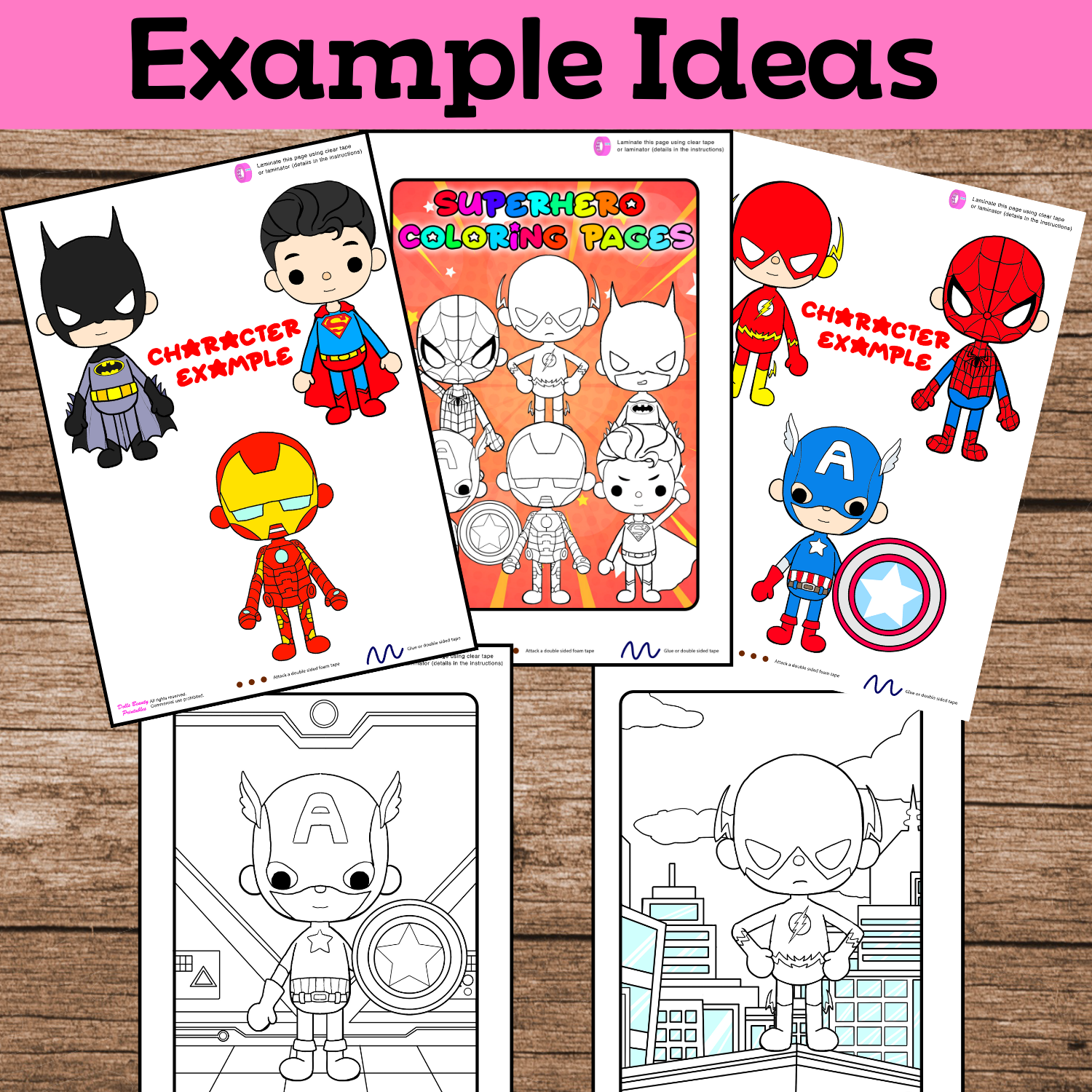 Color toca boca paper doll clothes toca boca super hero papercraft â woa doll craft
