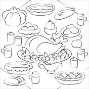 Preschool thanksgiving coloring pages free printable pictures