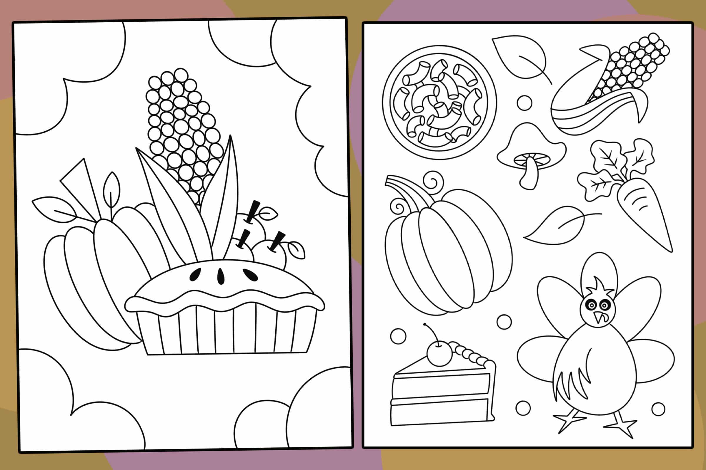 Free thanksgiving coloring pages for kids â the hollydog blog