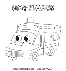 Ambulance coloring page images stock photos d objects vectors