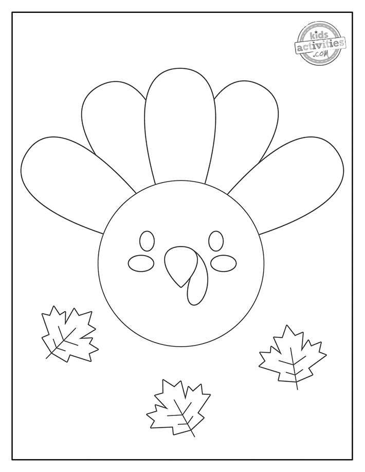 Printable thanksgiving coloring pages for preschool kids kids activities blog