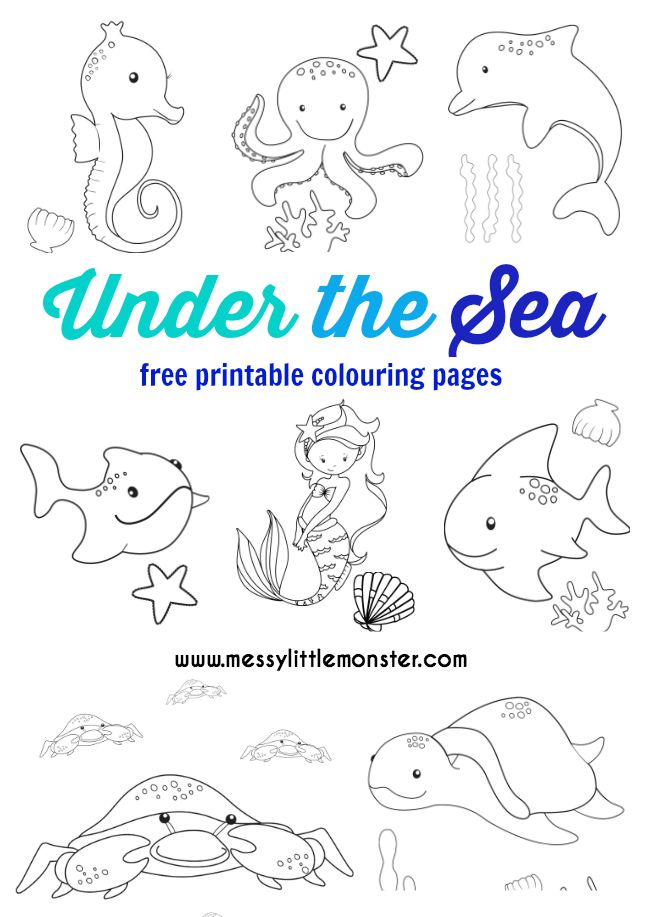 Under the sea colouring pages colouring pages summer coloring pages under the sea