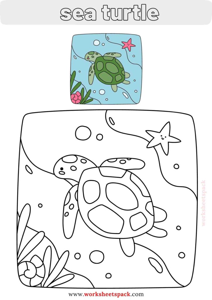 Free sea animals coloring pages