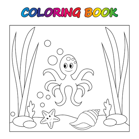 Sea coloring pages for kids cliparts stock vector and royalty free sea coloring pages for kids illustrations