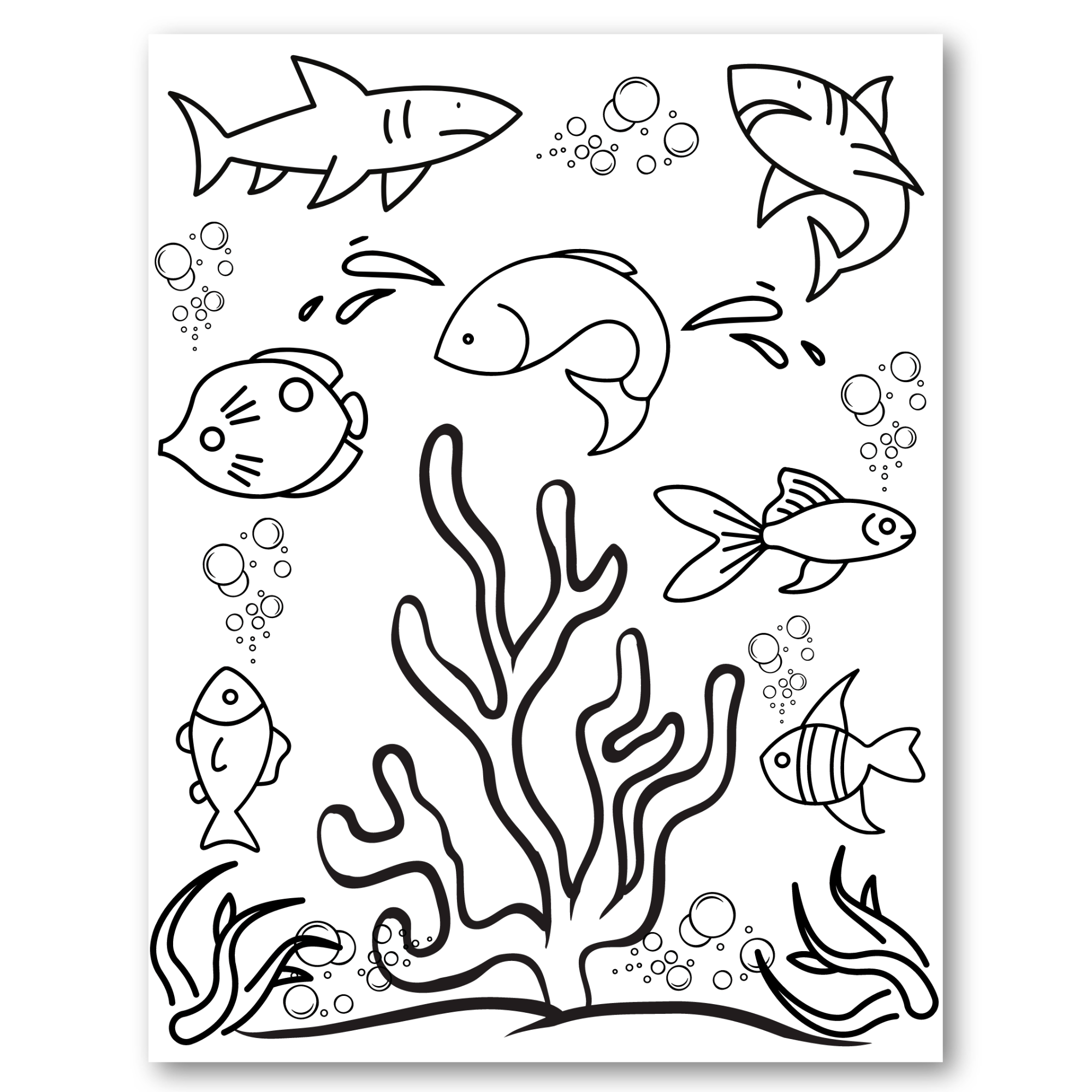 Summer coloring book for kids â at home with zan printables