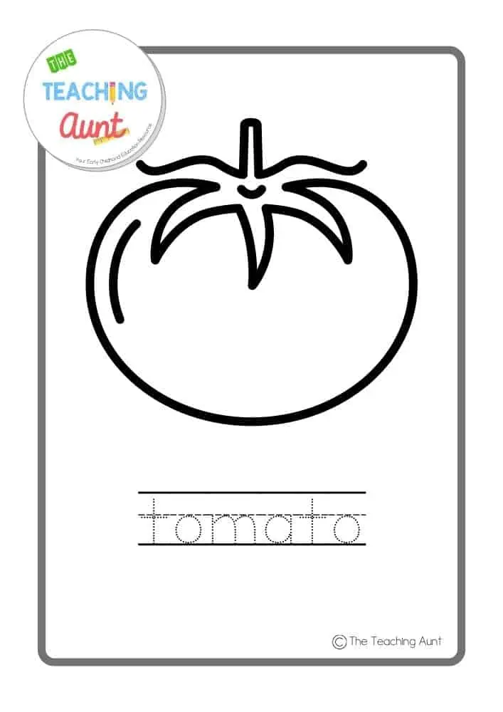 Vegetables coloring pages