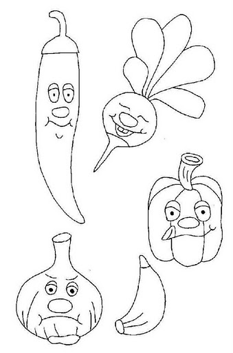 Vegetables coloring pages crafts and worksheets for preschooltoddler and kindergarten