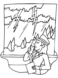 Weather coloring pages and printable activities