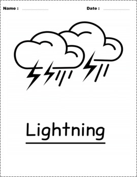 Weather coloring pages made by teachers