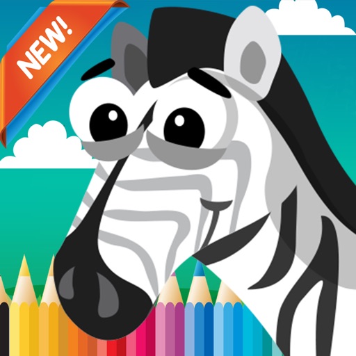 Zoo animals coloring book move finger to draw these coloring pages games free for children and toddler any age by pisit rojananukulpong