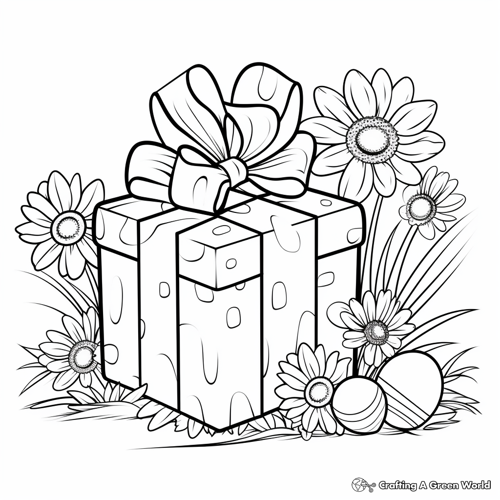 Present coloring pages