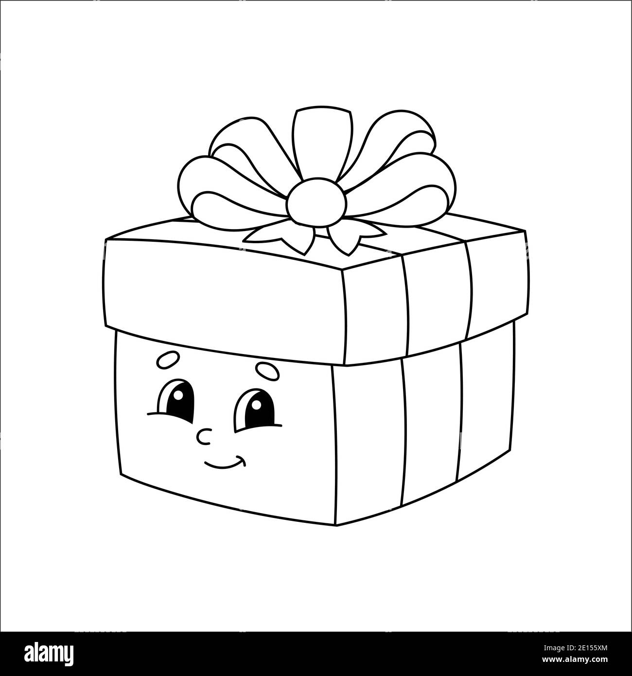 Gift box coloring hi