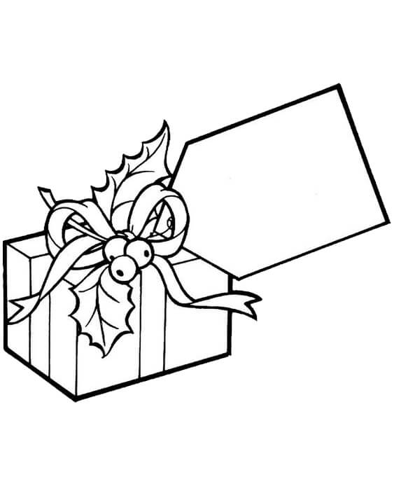 Free easy to print christmas presents coloring pages