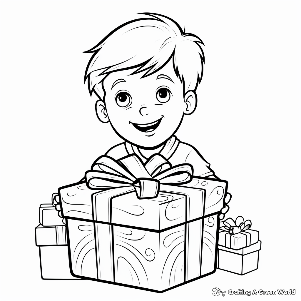 Present coloring pages