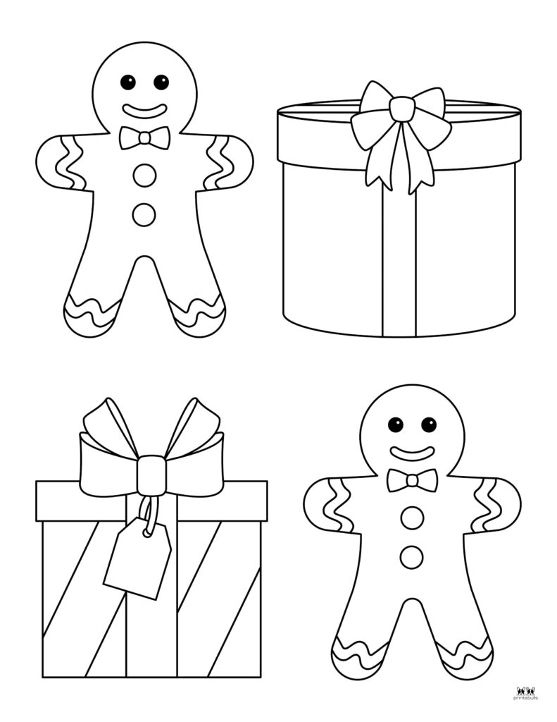 Christmas present coloring pages