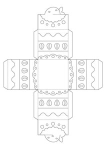Free printable gift box templates to color