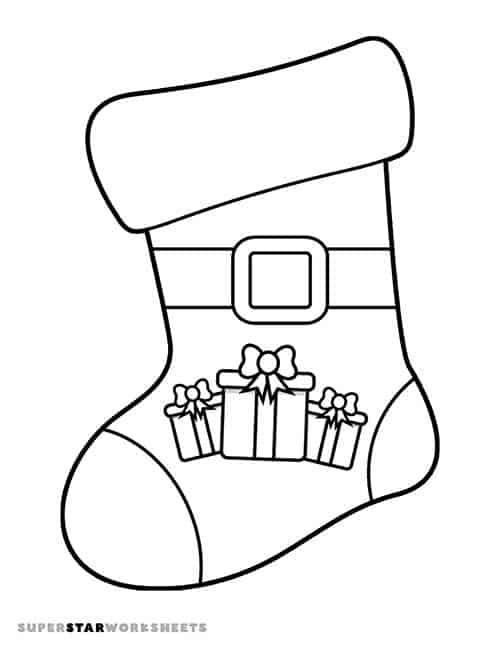 Christmas stocking template