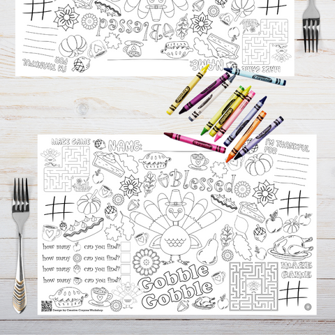 How to host the best thanksgiving kids table â creative crayons workshop