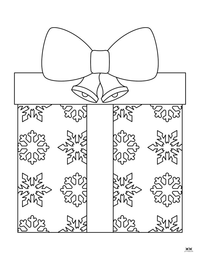Christmas present coloring pages