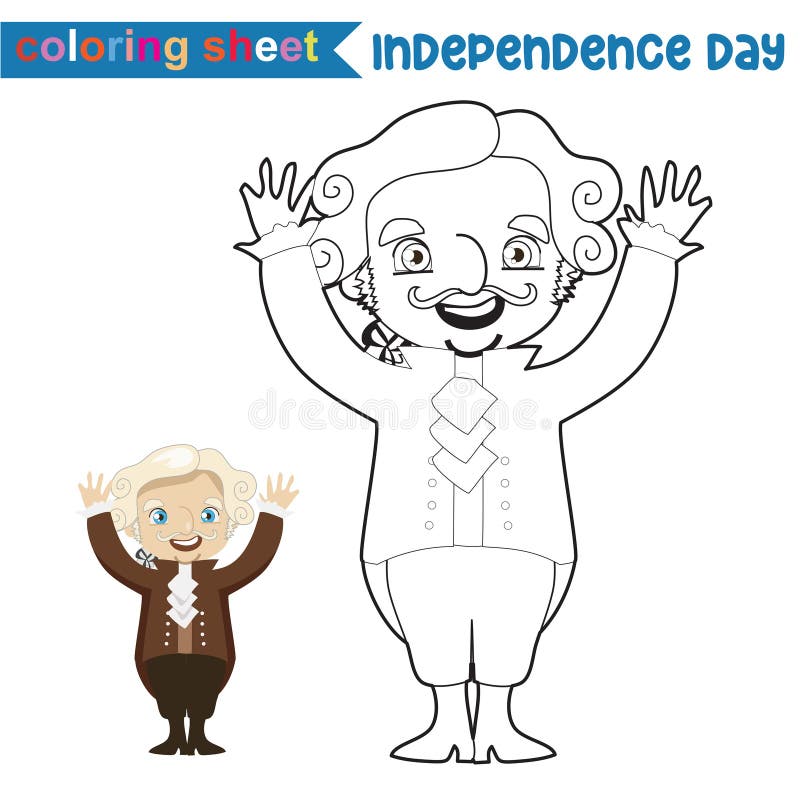 Independence day coloring page stock illustrations â independence day coloring page stock illustrations vectors clipart