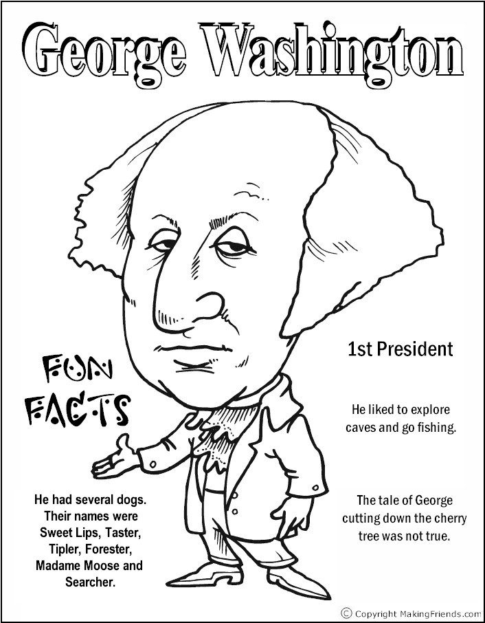 Presidents coloring pages