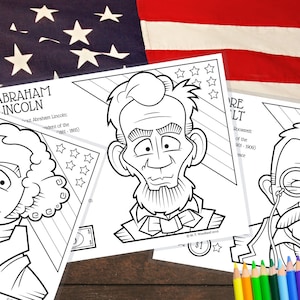 Printable president coloring pages history for kids crafts for kids presidents day family activities school activities
