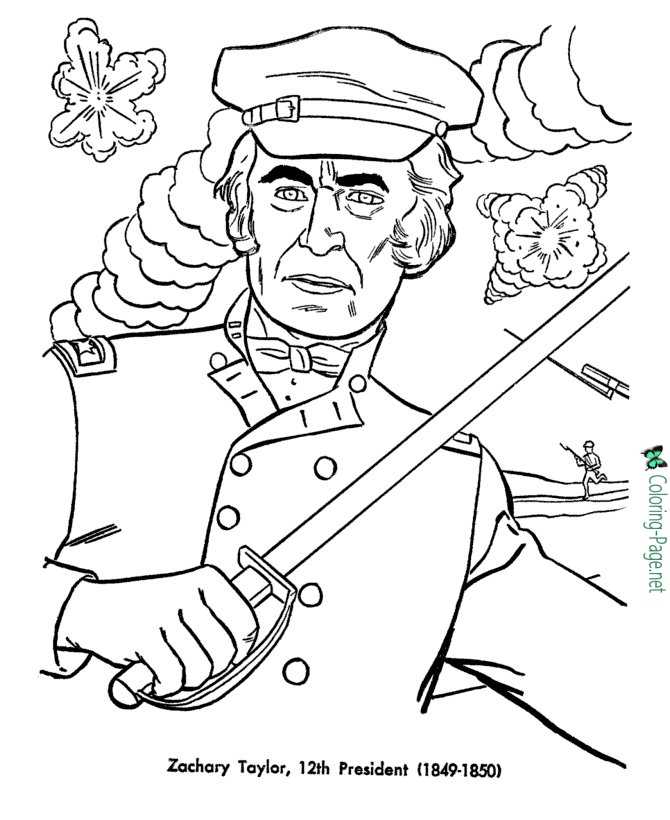 Us presidents coloring pages