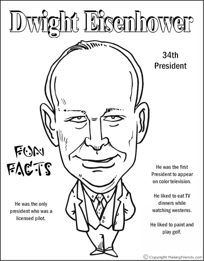 Presidents coloring pages