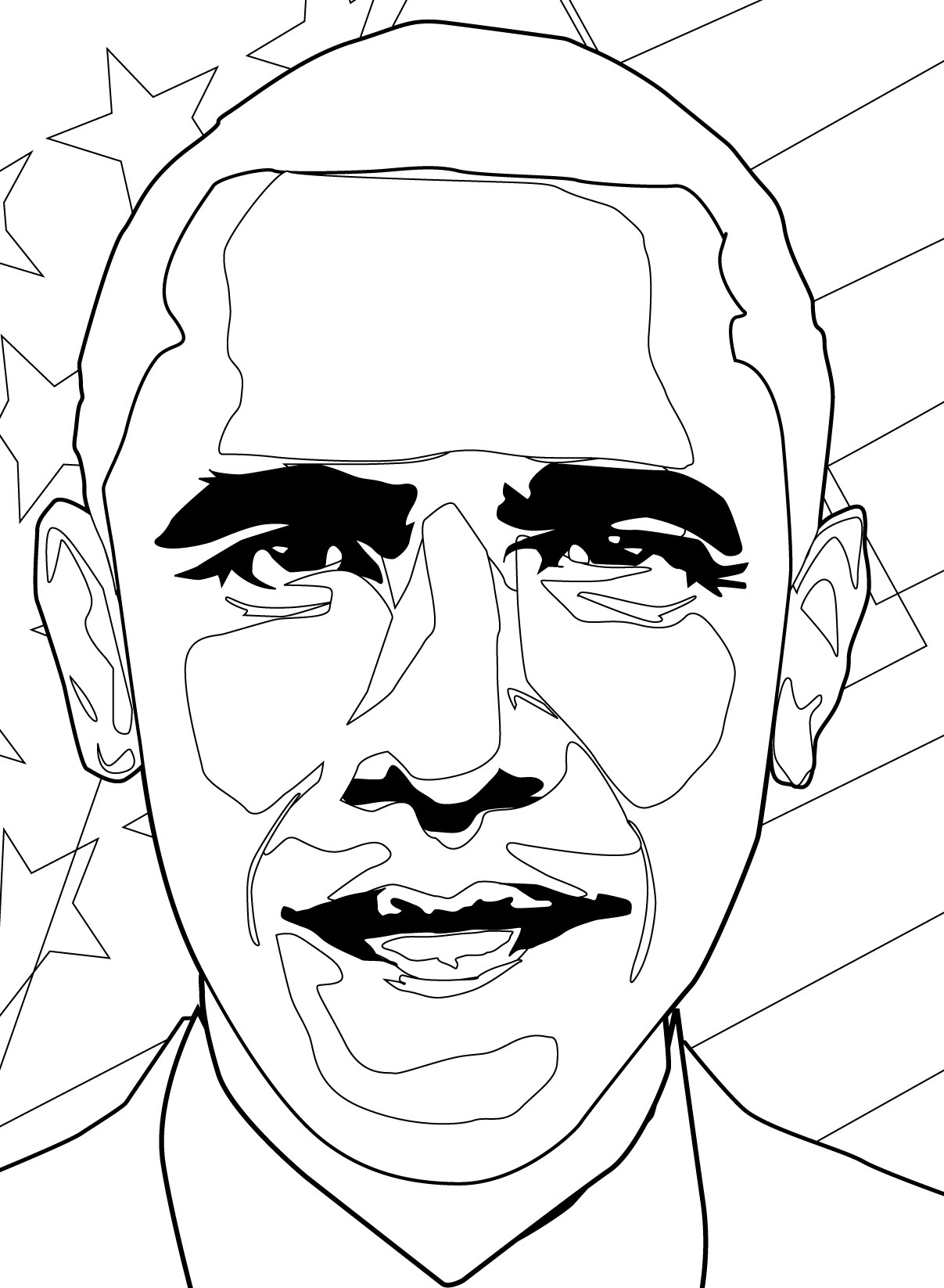Art color download free coloring sheet honoring president barack obama art library deco