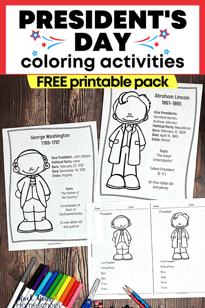 Presidents day coloring pages free ways to celebrate