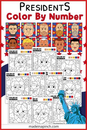 Free presidents day coloring pages