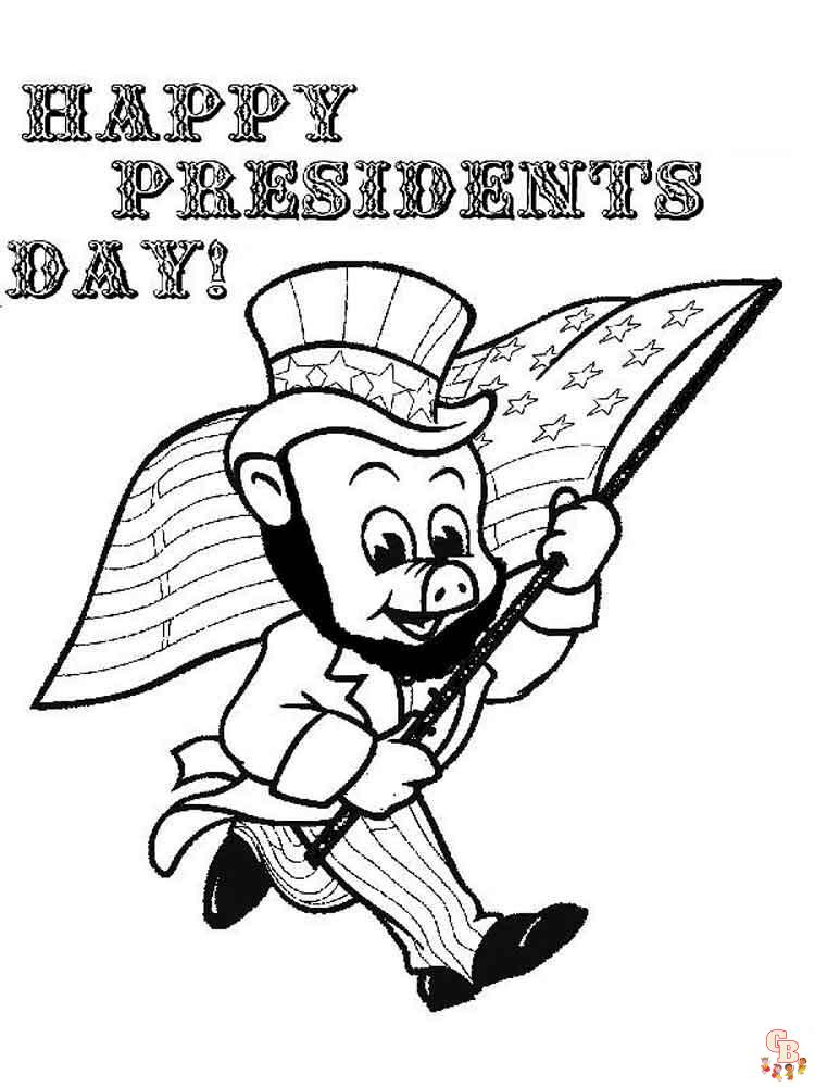 Presidents day coloring pages educational activities for kids