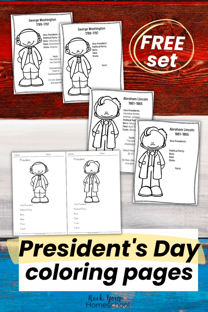Presidents day coloring pages free ways to celebrate