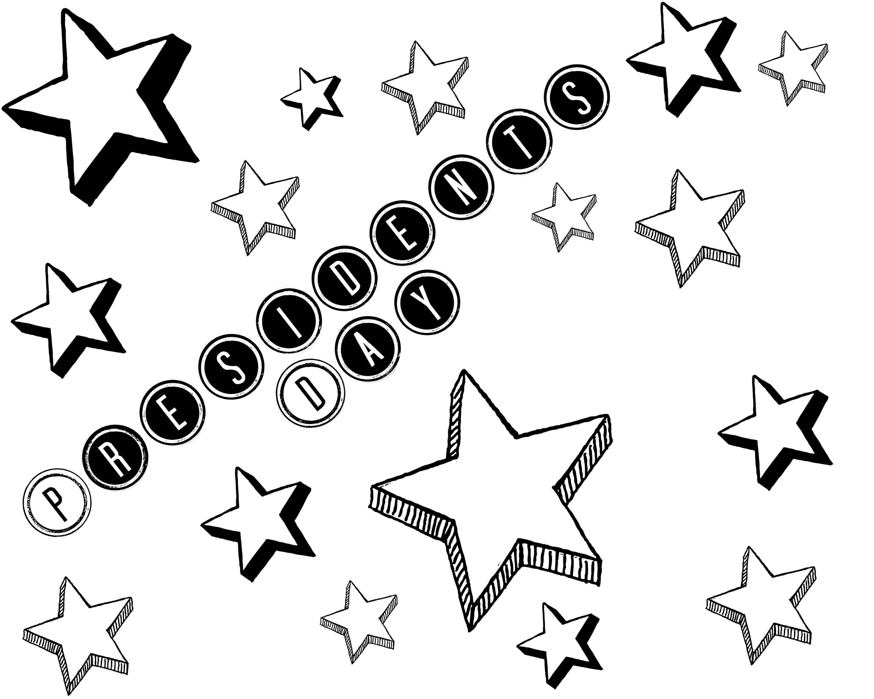 Free president lincoln washington coloring sheet handwriting practice printables